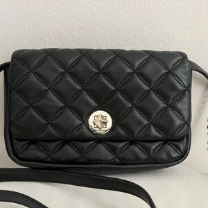 Kate Spade Natalia flap with turnlock black crossbody